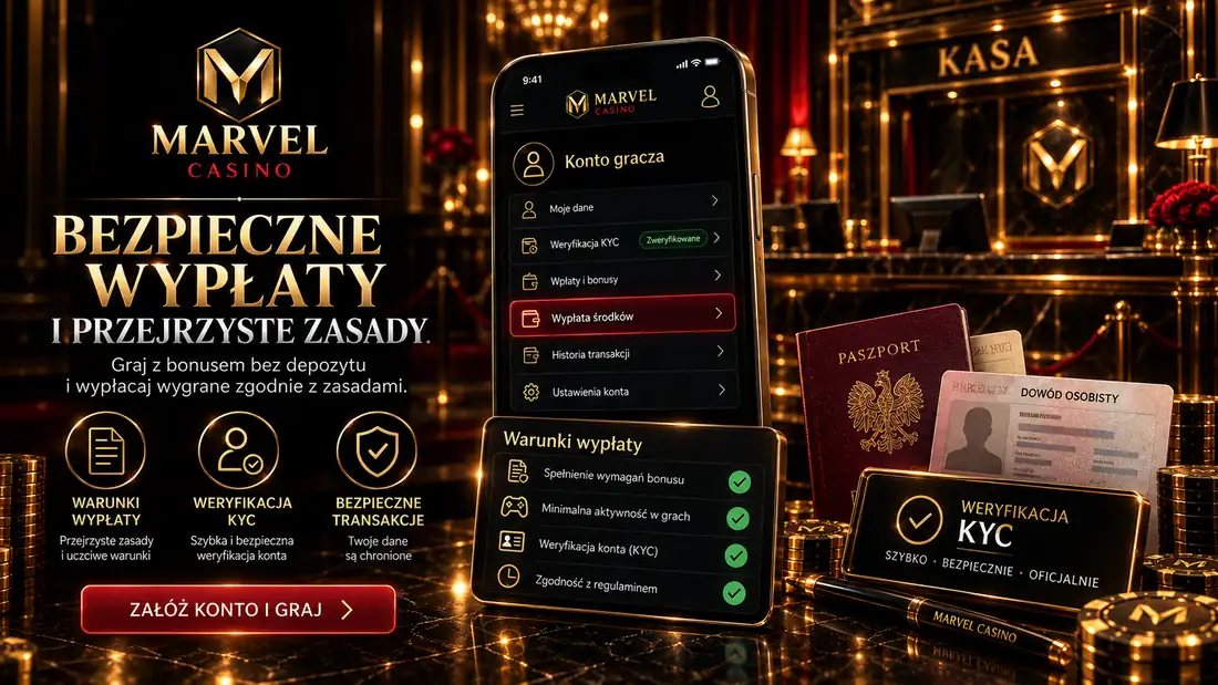 Marvel Casino – Ta sama metoda wpłaty i wypłaty